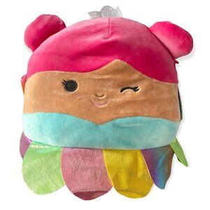 Squishmallows Esmina Rainbow Fairy Pink Hair Plush 8 Inch Stuffed Animal NEW